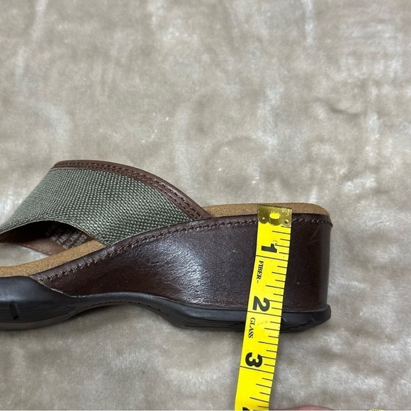 Rockport Olive Green Thong Heeled Sandal Size 7.5 - Picture 11 of 11